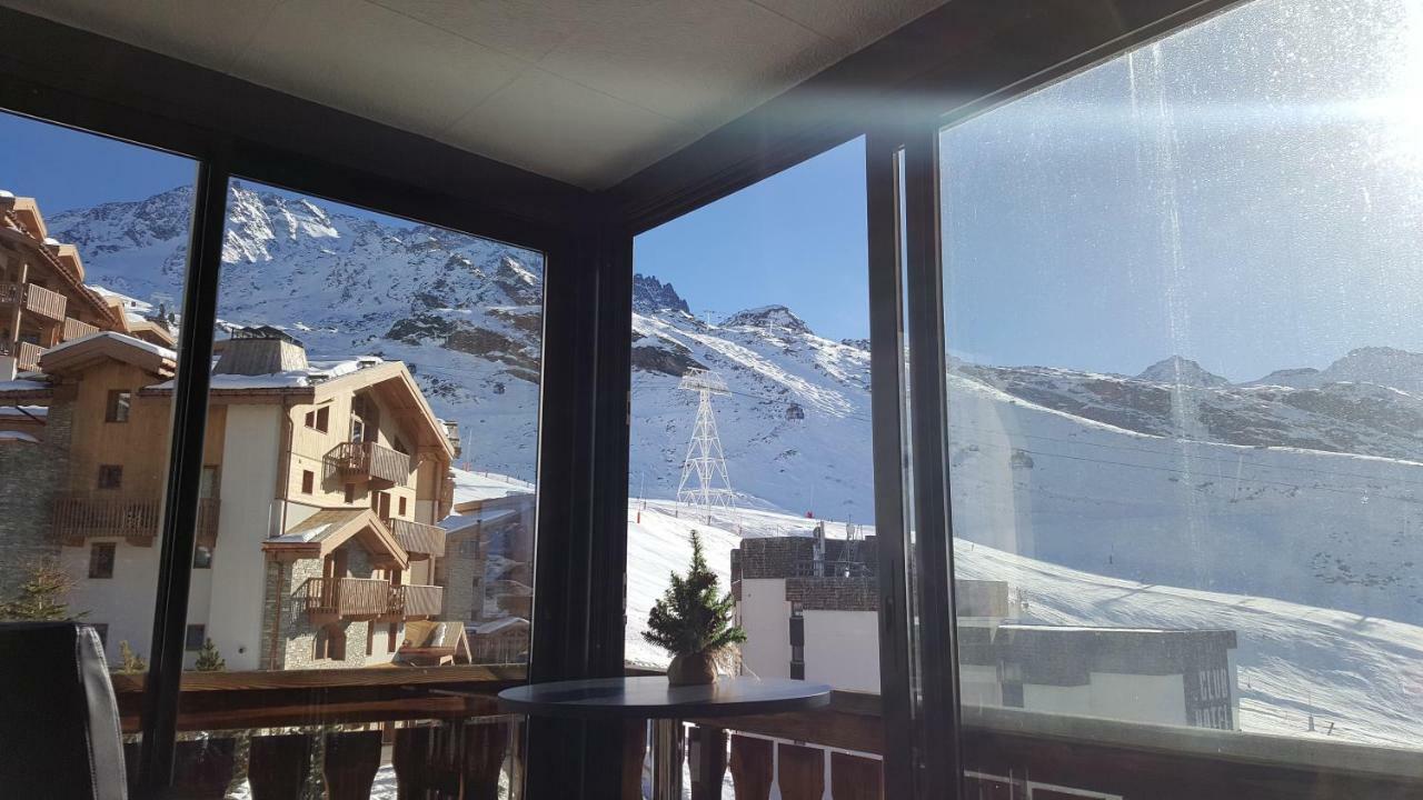 Le Serac W6 Appartement Avec Veranda En Angle Vue Panoramique Gerer Par Particulier Sur Place Val Thorens Exterior photo